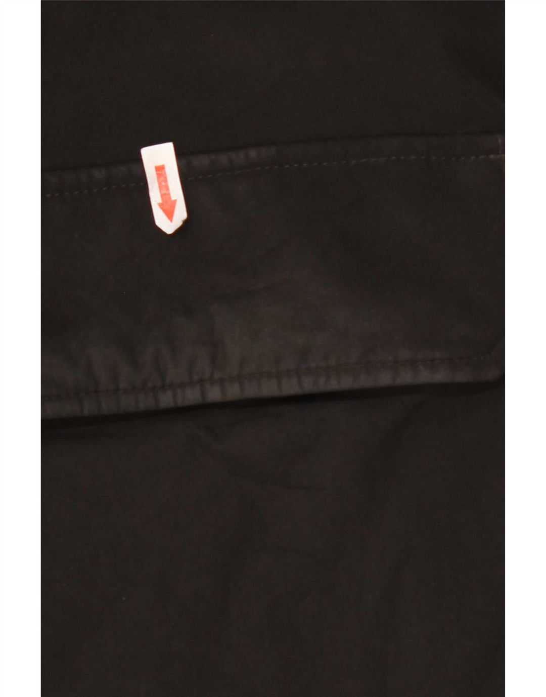 Blauer wattierter Herrenmantel mit Kapuze, UK 44 2XL, schwarzes Polyester