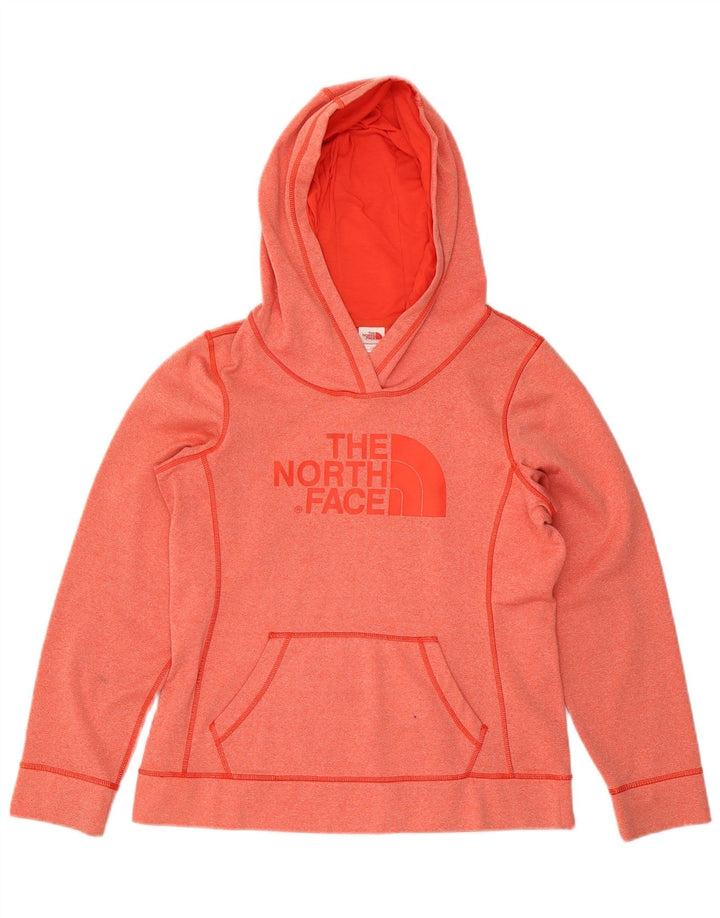 THE NORTH FACE Damen-Kapuzenpullover mit Grafik, UK 14, Größe L, Orange, Polyester