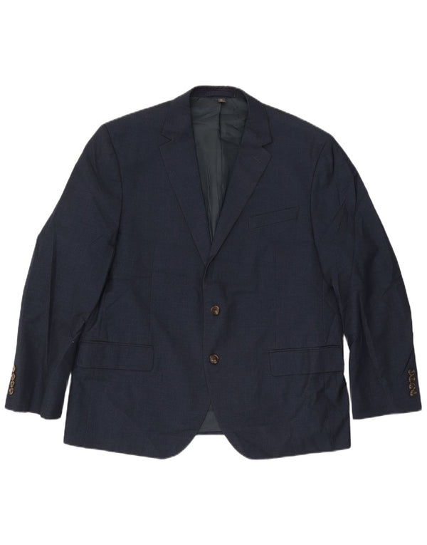 Marks & Spencer Herren-Blazer mit 2 Knöpfen, UK 46, XL, Marineblau, Polyester