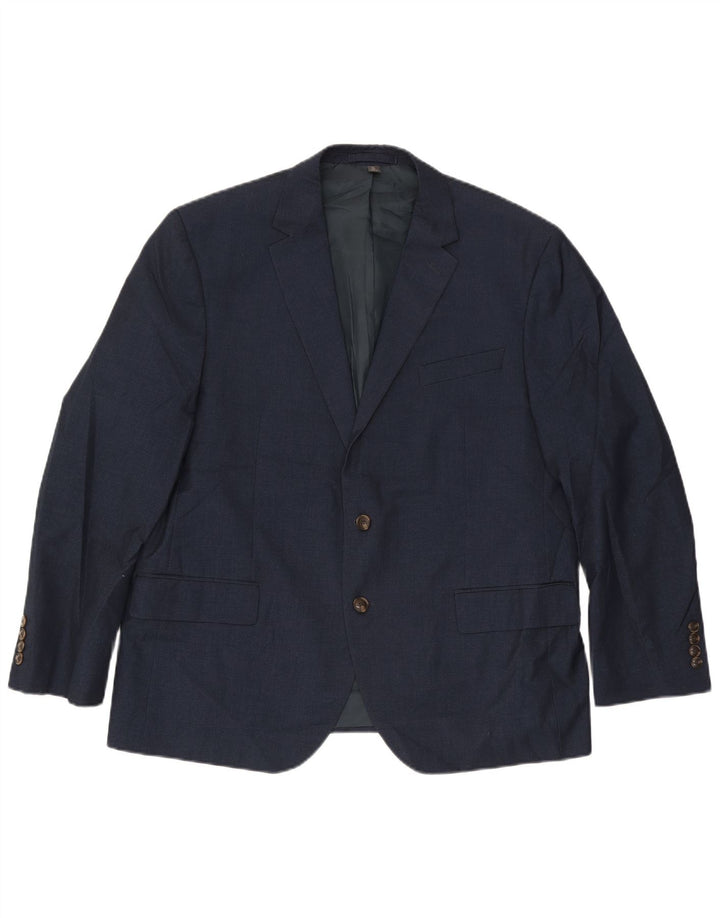 Marks & Spencer Herren-Blazer mit 2 Knöpfen, UK 46, XL, Marineblau, Polyester
