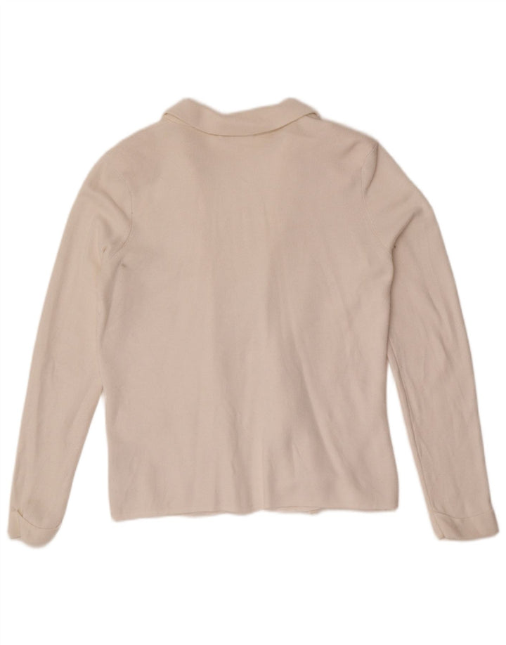 Marks & Spencer Offener Damen-Cardigan-Pullover UK 14 Medium Beige Polyamid