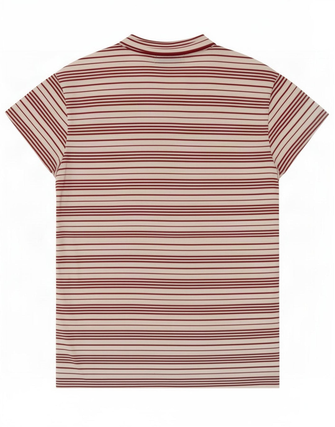 Sergio Tacchini Damen T-Shirt Top IT 44 Mittelweiß gestreift Polyester