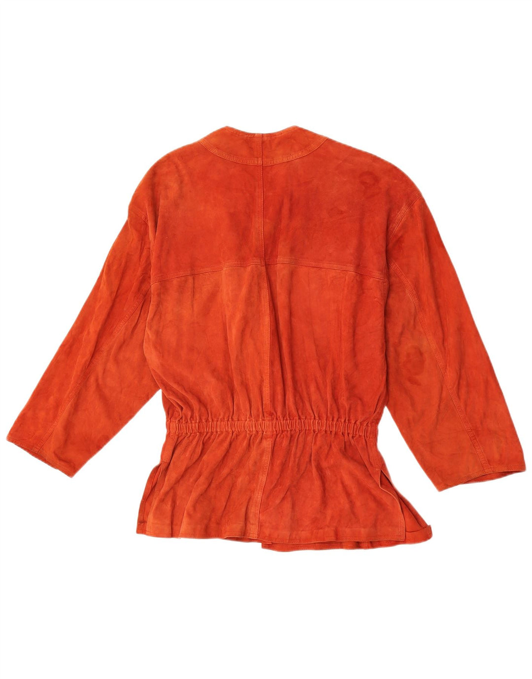 Bottega Damen Wildlederjacke UK 12 Mittelorange