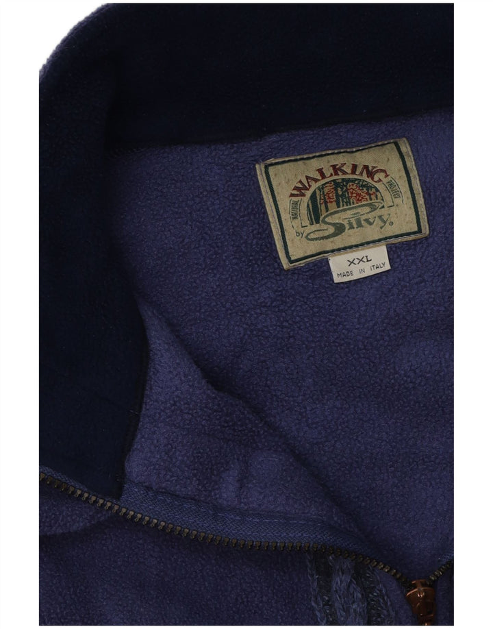 Silvy Herren Fleecejacke UK 44 2XL Lila
