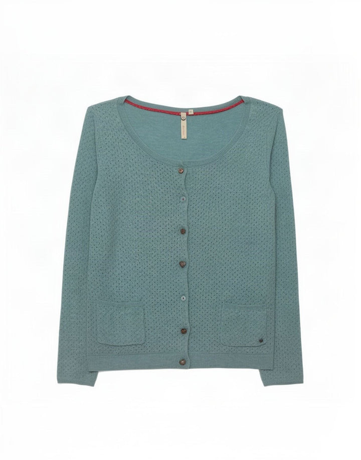 White Stuff Damen-Cardigan-Pullover, Gr. 10, Größe S, Blau, Baumwolle