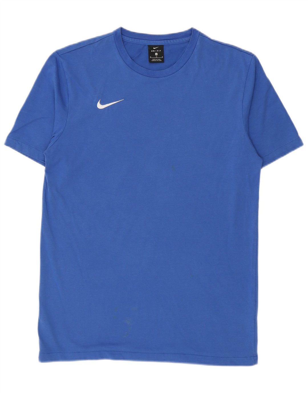 Nike Herren Dri Fit T-Shirt-Oberteil aus mittelblauer Baumwolle