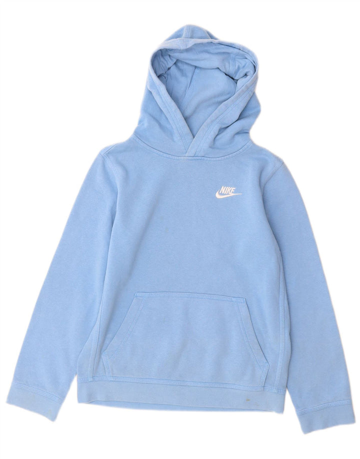 Nike Kapuzenpullover für Jungen, 10–11 Jahre, mittelblaue Baumwolle