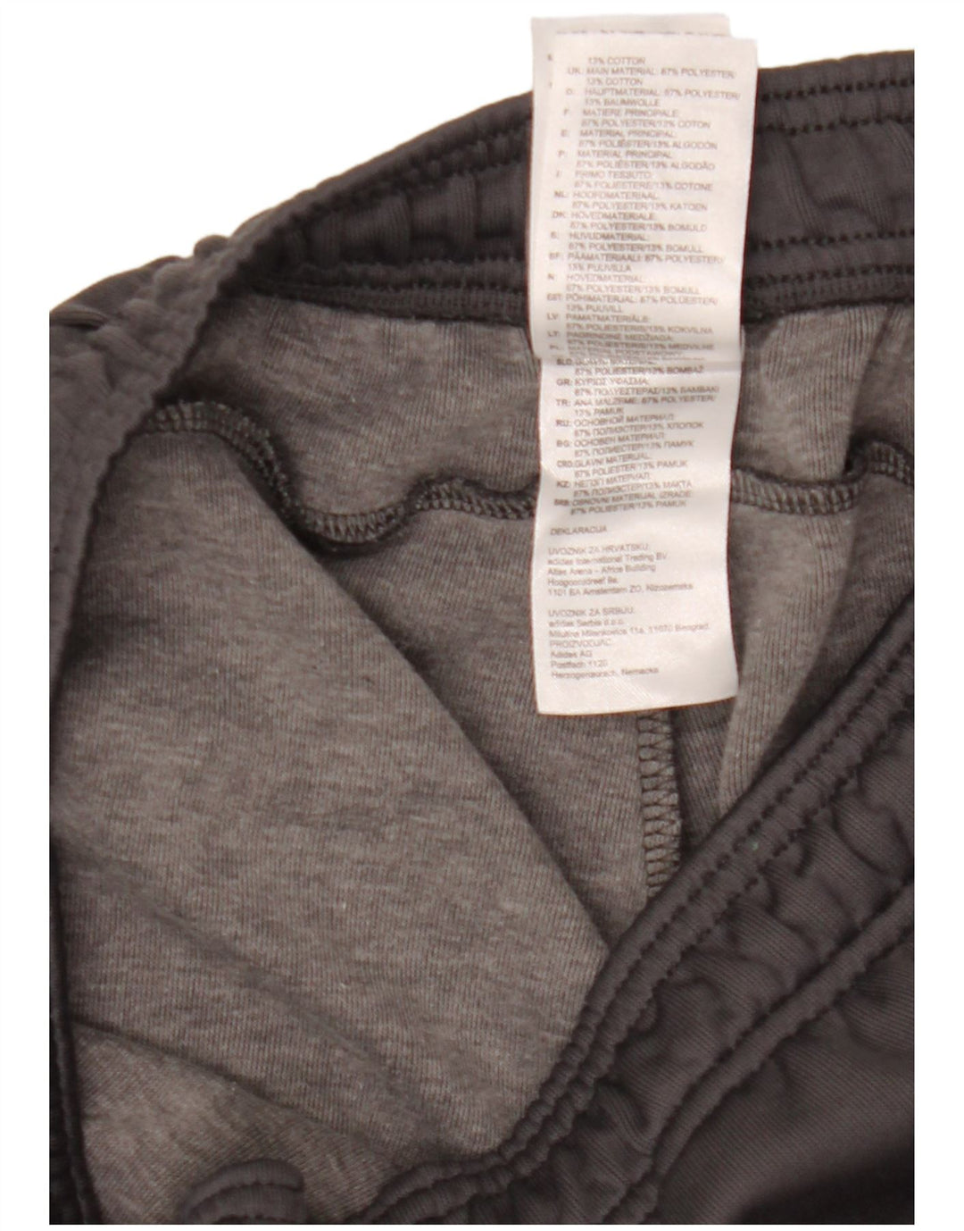 Adidas Herren Trainingshose Jogger Mittelgrau Polyester Sport