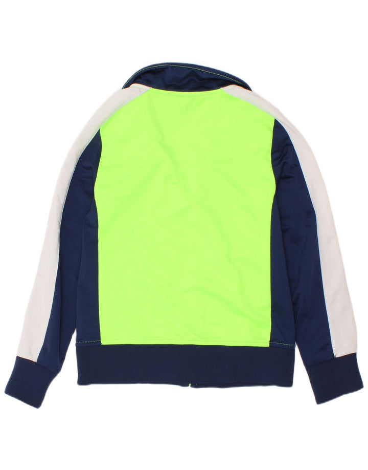 Puma Jungen Grafik-Trainingsanzug-Top-Jacke, 5–6 Jahre, grüner Farbblock