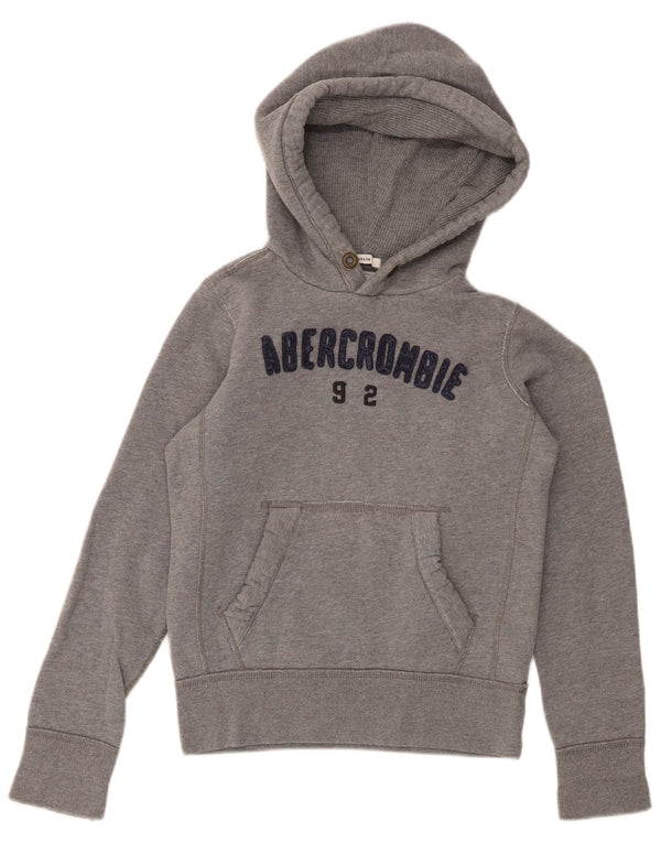 Abercrombie & Fitch Muskel-Kapuzenpullover für Jungen, 11–12 Jahre, Mittelgrau