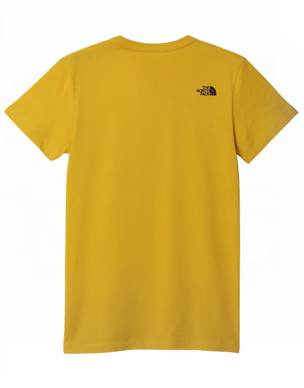 The North Face Womens Graphic T-Shirt Top UK 10 Small Gelb Baumwolle