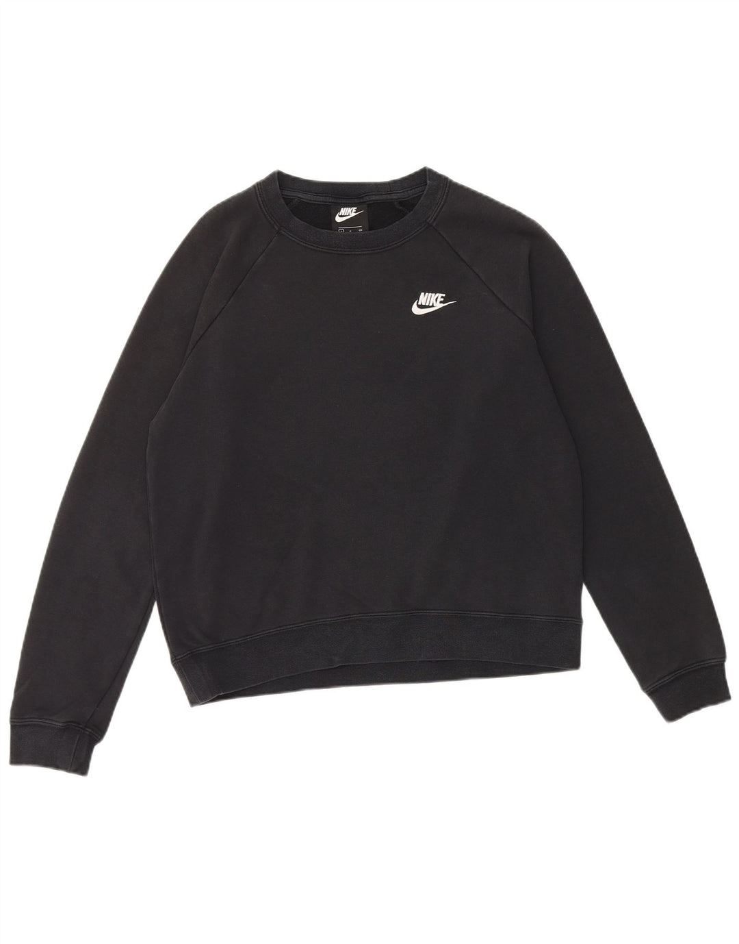 Nike Damen-Sweatshirt in Übergröße, Größe S, Schwarz, Baumwolle, UK 10