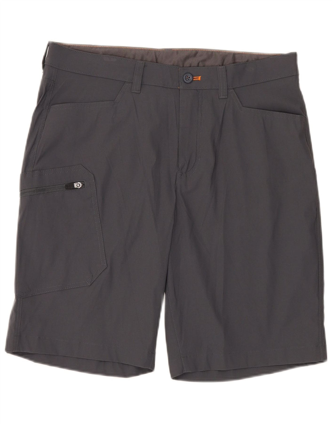 EDDIE BAUER Herren Cargo-Shorts W34 Large Graues Nylon