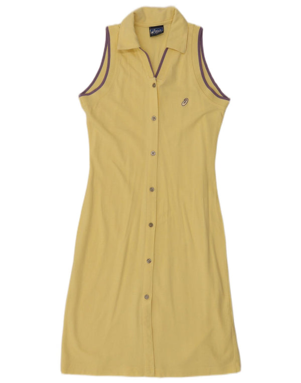 Asics Damen Ärmelloses Hemdkleid UK 8 Small Gelb