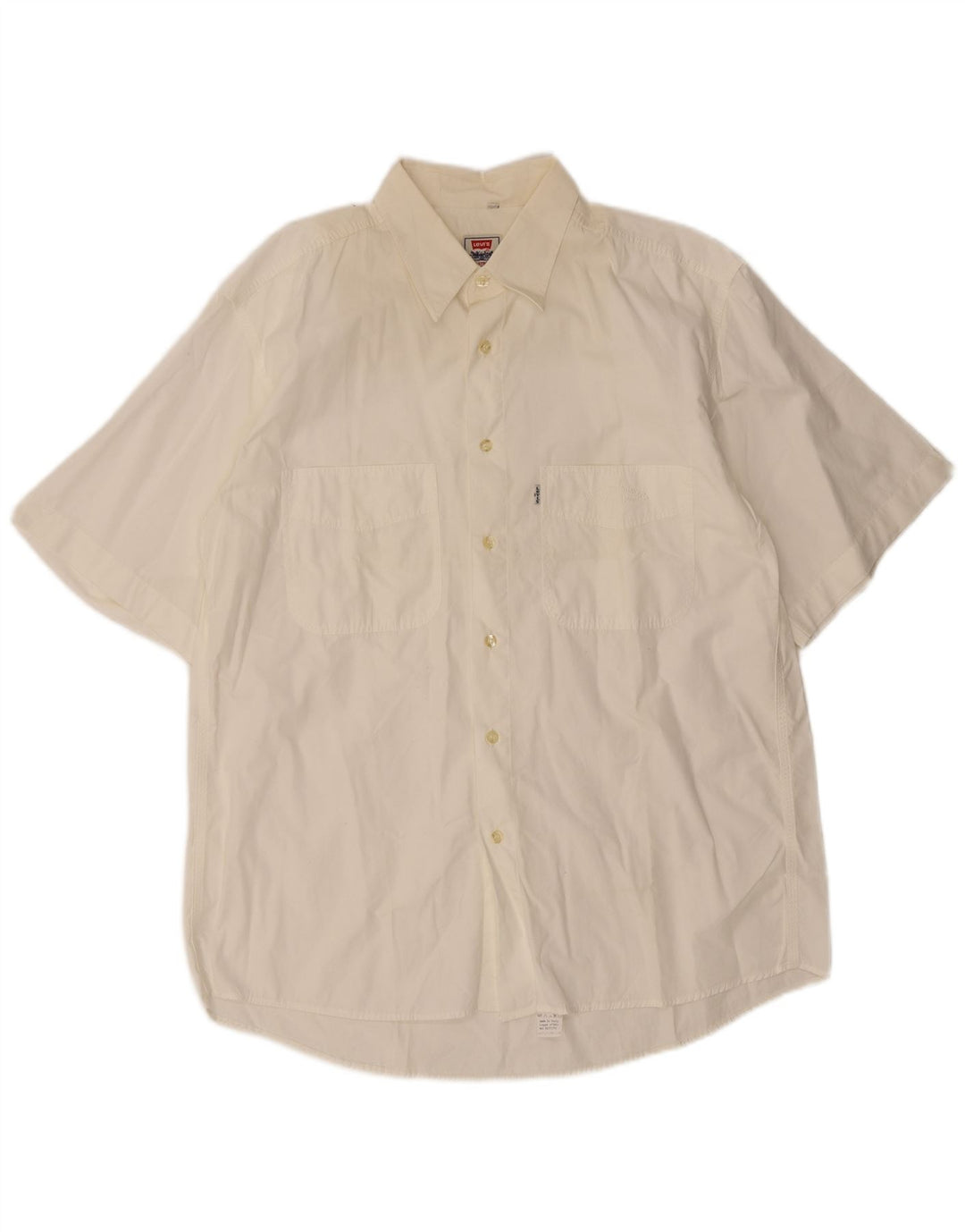 Levi's Herren Kurzarmhemd Large Weiß
