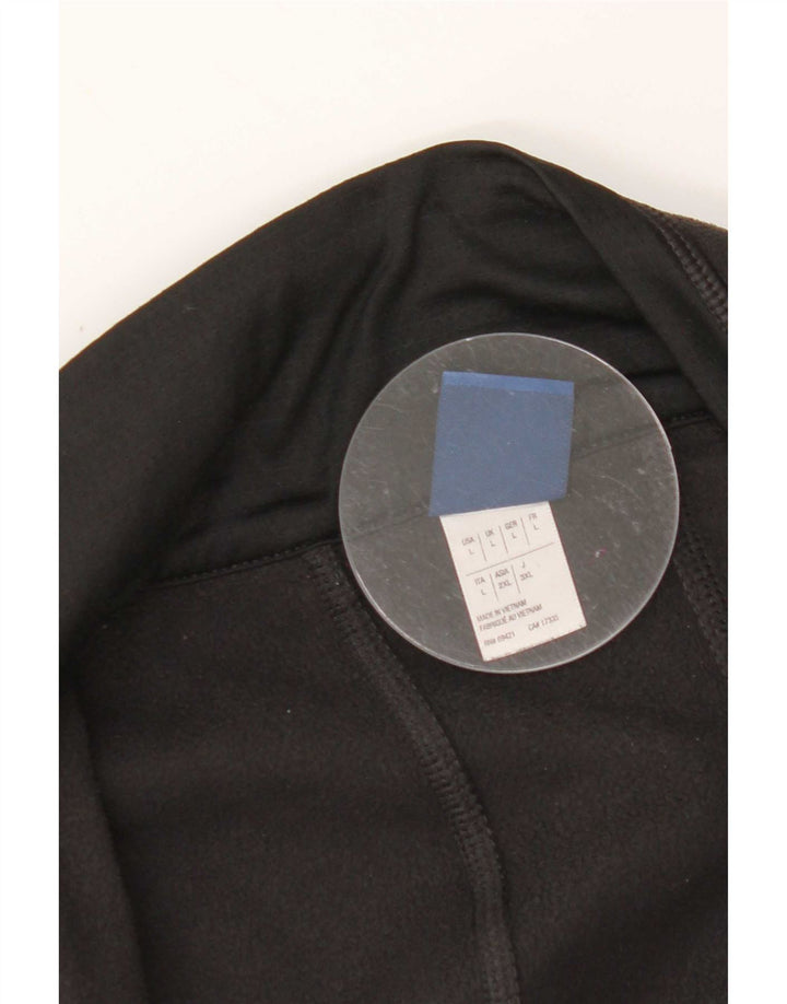 Reebok Damen Fleecejacke UK 16 Large Schwarz Polyester