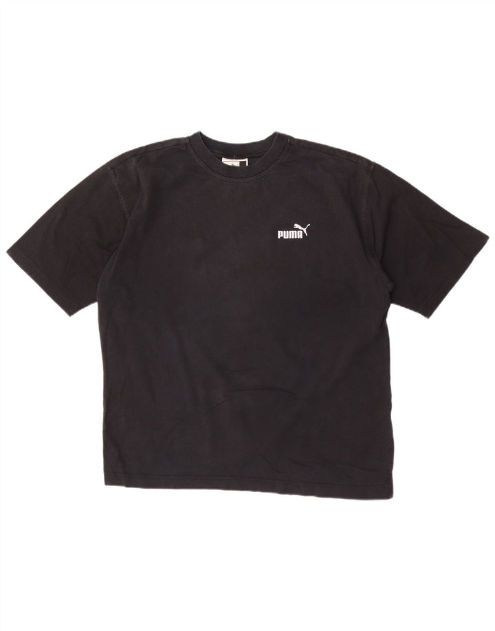 Puma Herren T-Shirt Top Medium Schwarz Baumwolle