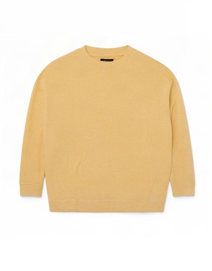 Marks & Spencer Damen-Sweatshirtpullover mit 3/4-Ärmeln, Gr. 40, Größe L, Gelb