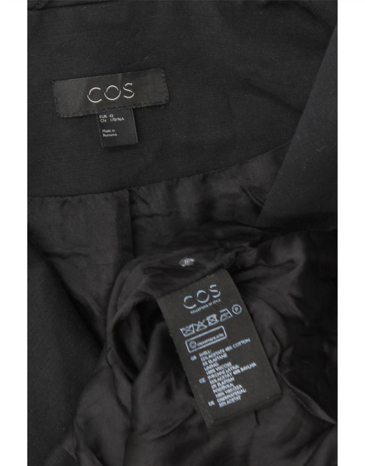 Cos Womens Open Blazer Jacke EU 42 Large Schwarz Acetat