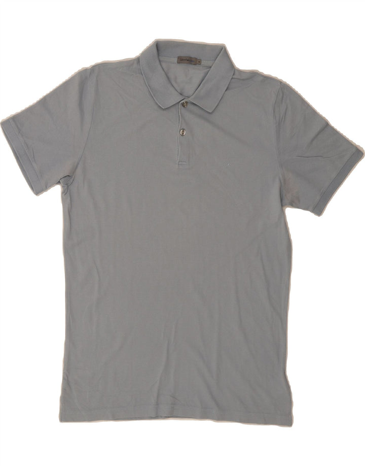 CALVIN KLEIN JEANS Mens Polo Shirt Medium Blue Cotton Vintage Calvin Klein Jeans and Second-Hand Calvin Klein Jeans from Messina Hembry 