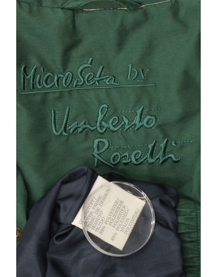 Umberto Rosetti Herren Bomberjacke UK 40 Large Grün Polyester
