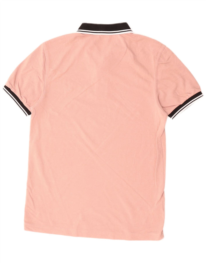 Fred Perry Herren Rugby-Poloshirt aus mittelrosa Baumwolle