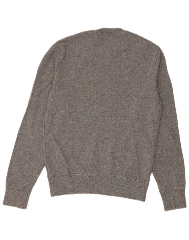 Fred Perry Herren-Sweatshirt, Pullover, Größe S, graue Baumwolle