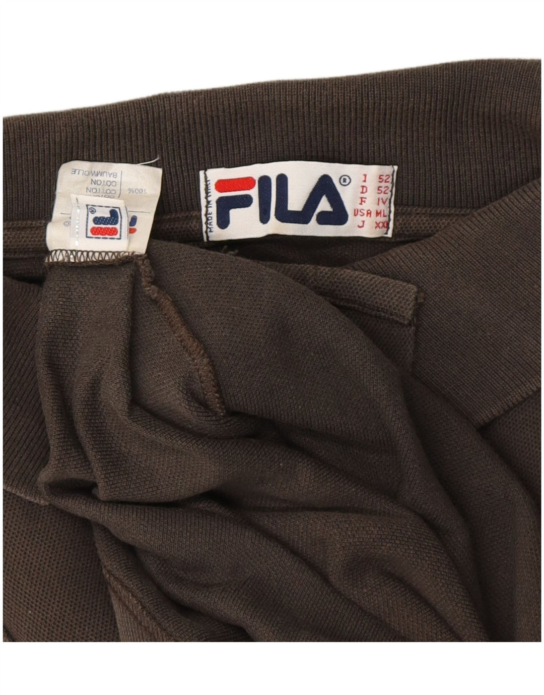 FILA Herren Poloshirt IT 52 Large Grau Baumwolle