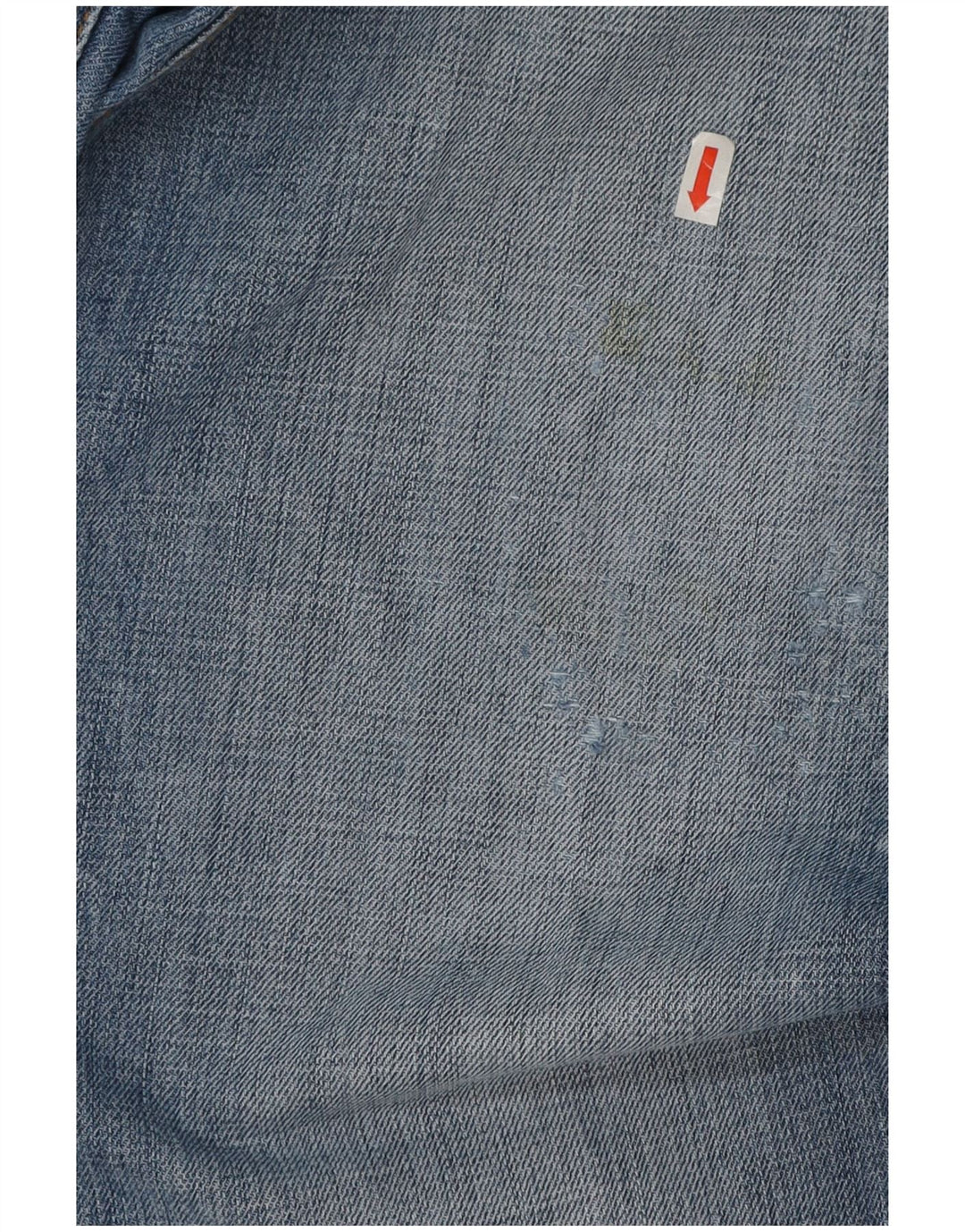 Calvin Klein Herren Distressed Straight Jeans W33 L27 Blaue Baumwolle