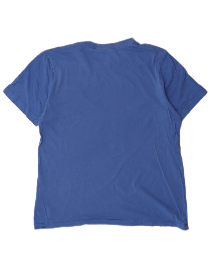 Nike Herren-T-Shirt aus mittelblauer Baumwolle