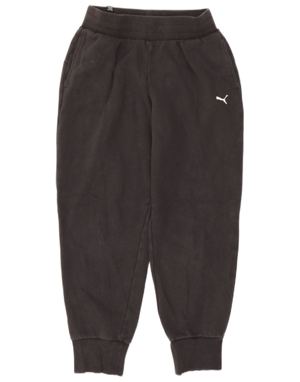 Puma Damen Trainingshose Jogger UK 6 XS Schwarz Baumwolle