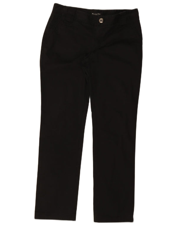 Massimo Dutti Damen gerade Chinohose EU 40 Medium W30 L30 Schwarz