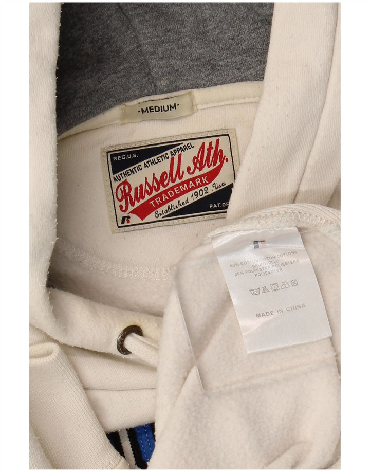 RUSSELL ATHLETIC Herren-Kapuzenpullover mit Grafik, mittelweiße Baumwolle