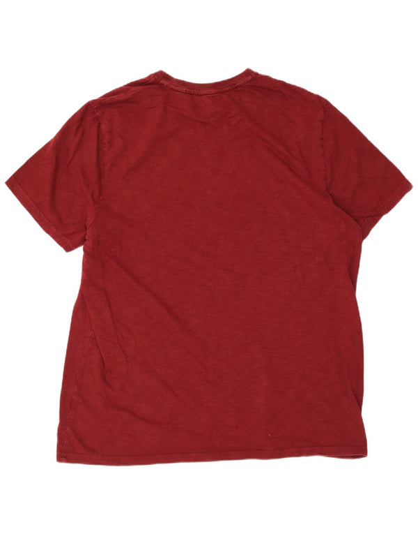 Fat Face Herren Grafik T-Shirt Top 2XL Kastanienbraun Baumwolle