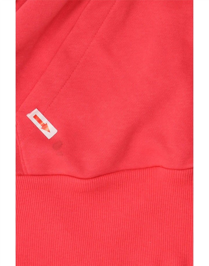 Adidas Damen Climalite Trainingsanzug Top Jacke UK 12/14 Mittelrosa