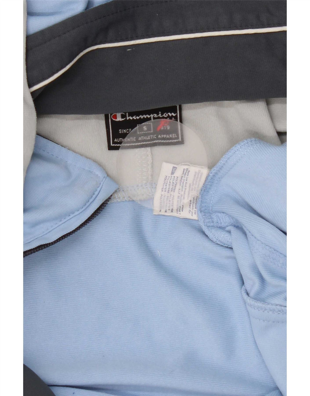 Champion Herren-Trainingsanzug mit Kapuze, Jacke, klein, blau, Farbblock-Polyester