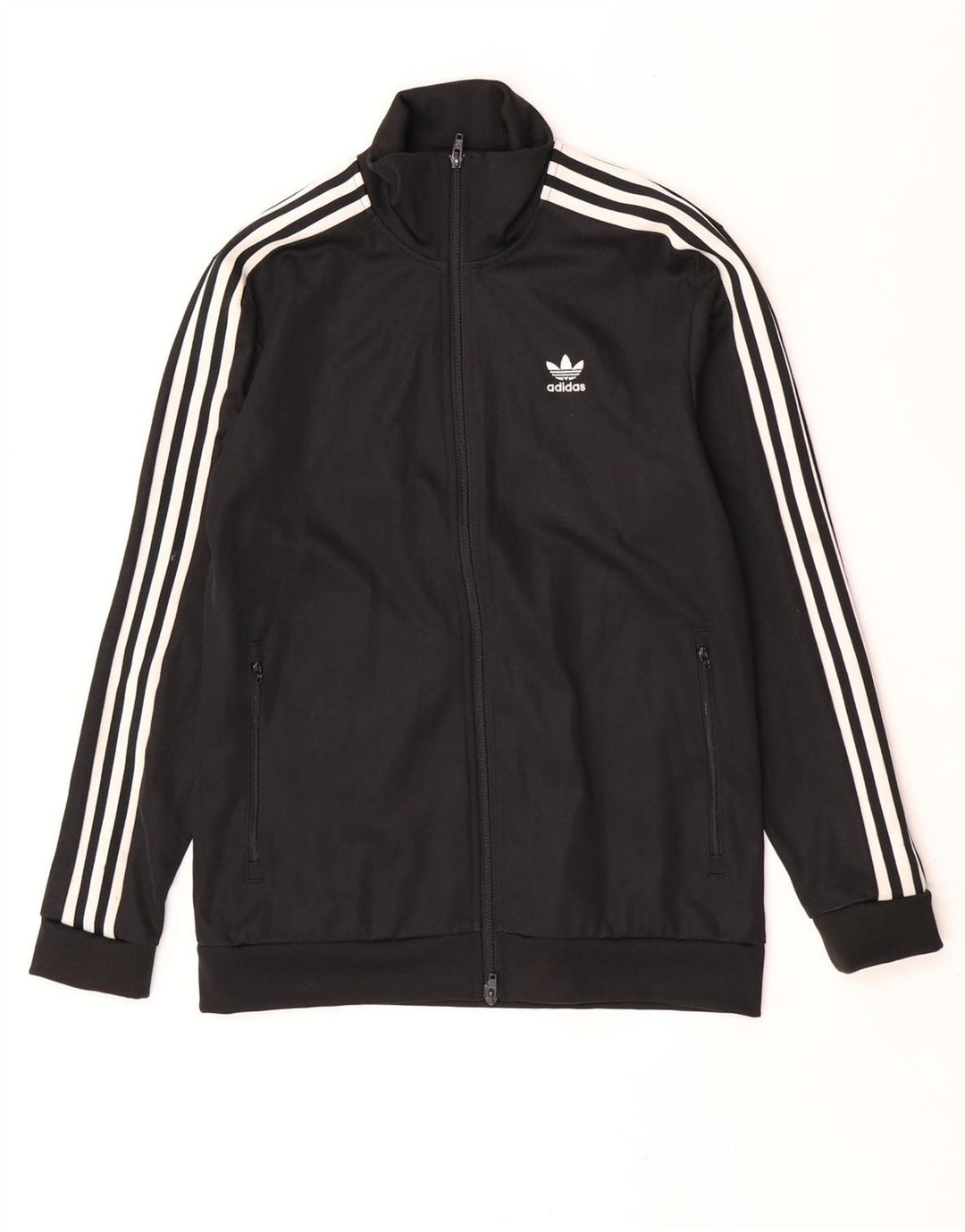 Adidas Herren-Trainingsanzug-Top-Jacke, mittelschwarz, Baumwolle