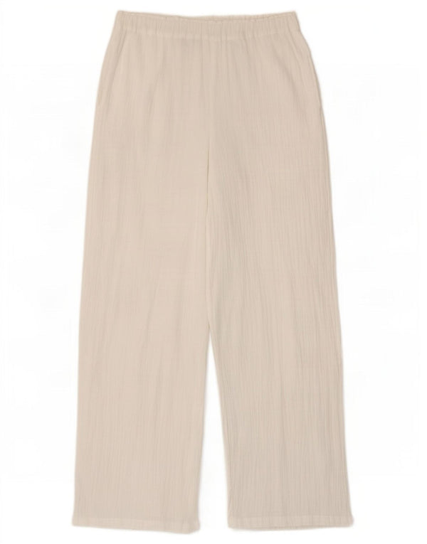 Marks & Spencer Damen-Hose mit hoher Taille, UK 8, Größe S, W28, L30, Weiß