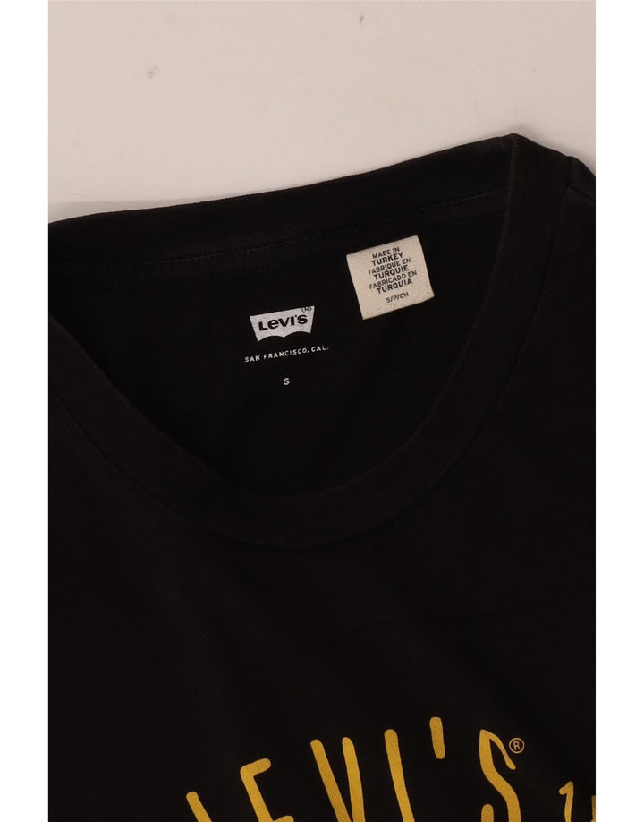 Levi's Herren San Francisco Graphic T-Shirt Top Small Schwarz