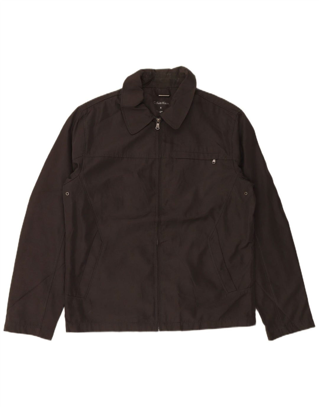 CALVIN KLEIN Herren Utility Jacke UK 36 Small Grau Polyester