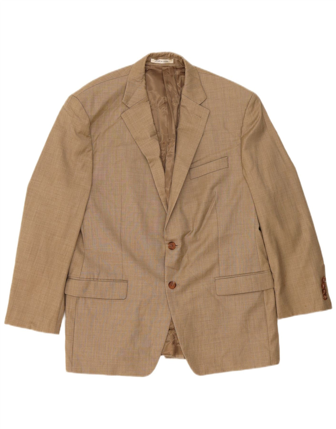 Ralph Lauren Herren-Blazer mit 2 Knöpfen, UK 42, große beige Wolle