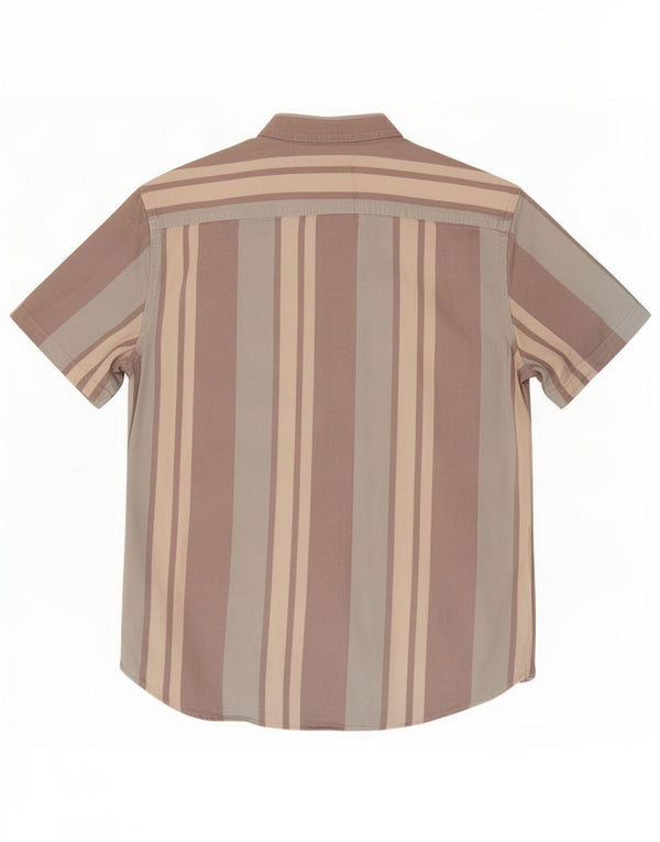 Levi's Mens Standard Short Sleeve Shirt Medium Grey Striped Cotton