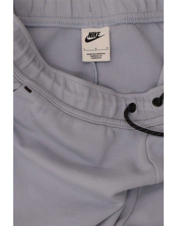Nike Herren-Trainingshose, Jogginghose, Größe L, Blau, Baumwolle