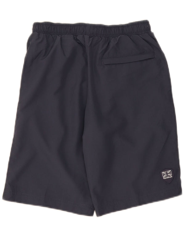 Reebok Boys Classic Graphic Sport Shorts 9-10 Jahre Graues Polyester