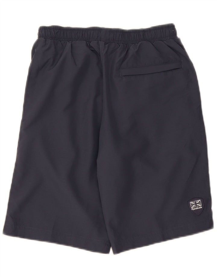 Reebok Boys Classic Graphic Sport Shorts 9-10 Jahre Graues Polyester