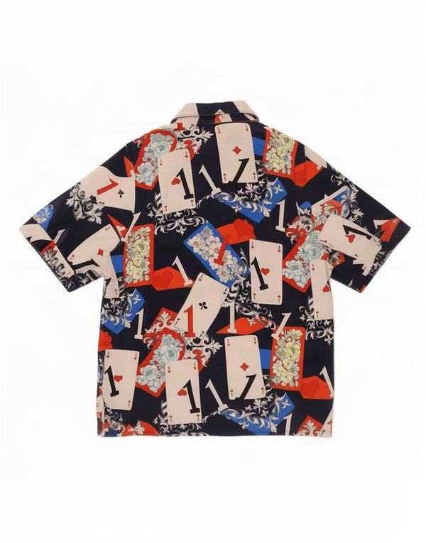 Vintage Womens Abstract Pattern Shirt Blouse UK 16 Large Multicoloured