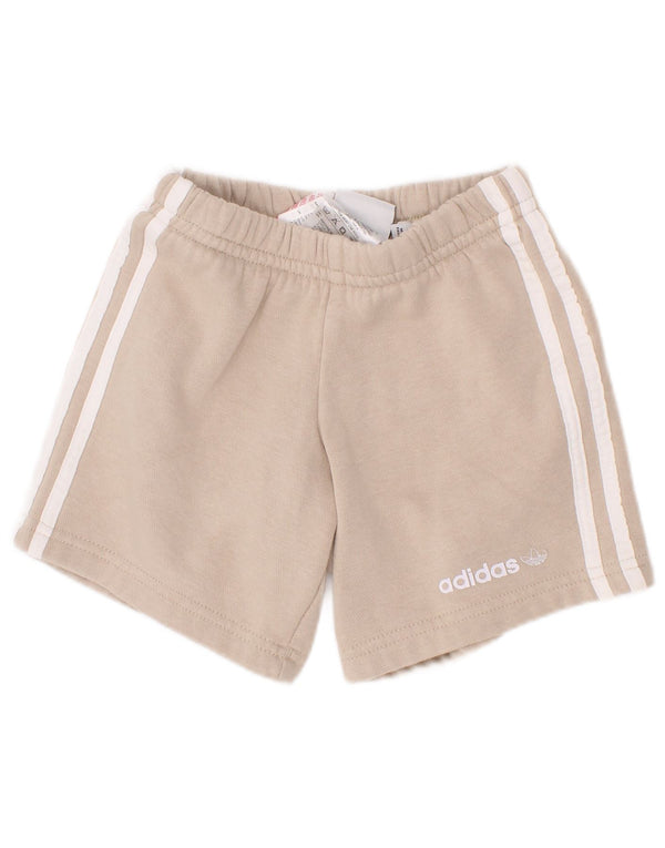 Adidas Baby-Jungen-Sportshorts, 18–24 Monate, beige Baumwolle