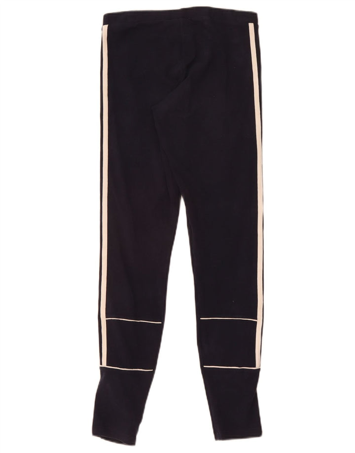 Adidas Damen Leggings UK 8 Small Marineblau Baumwolle