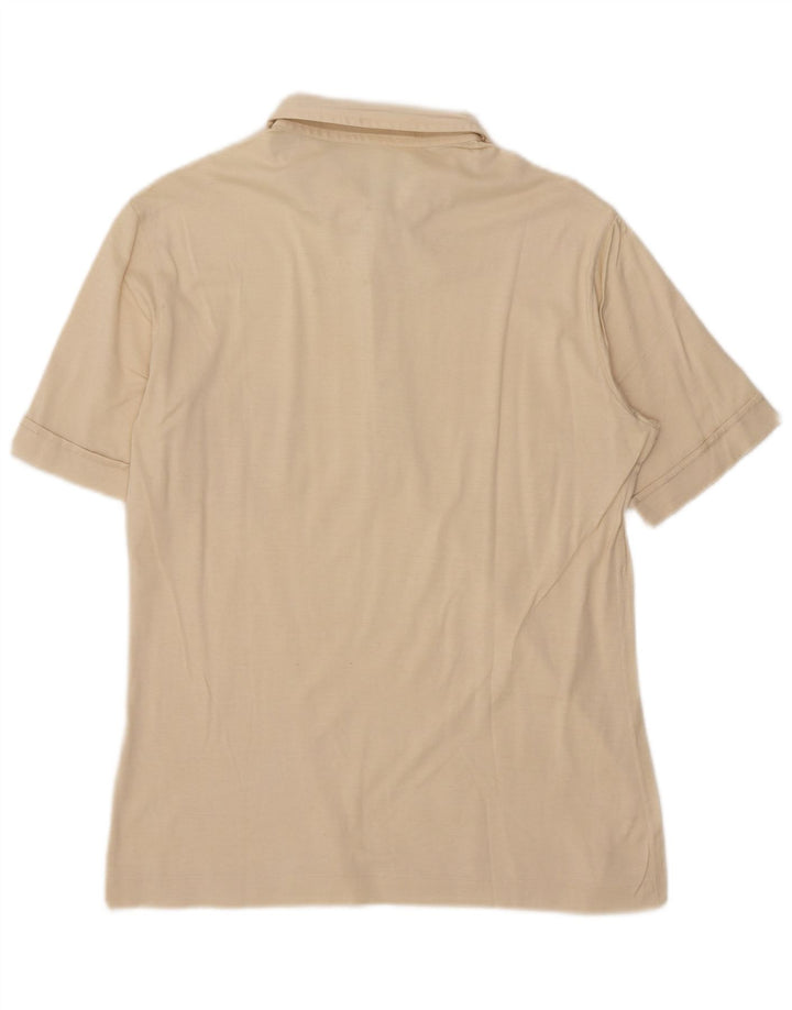Vintage Herren Poloshirt IT 46 Small Beige