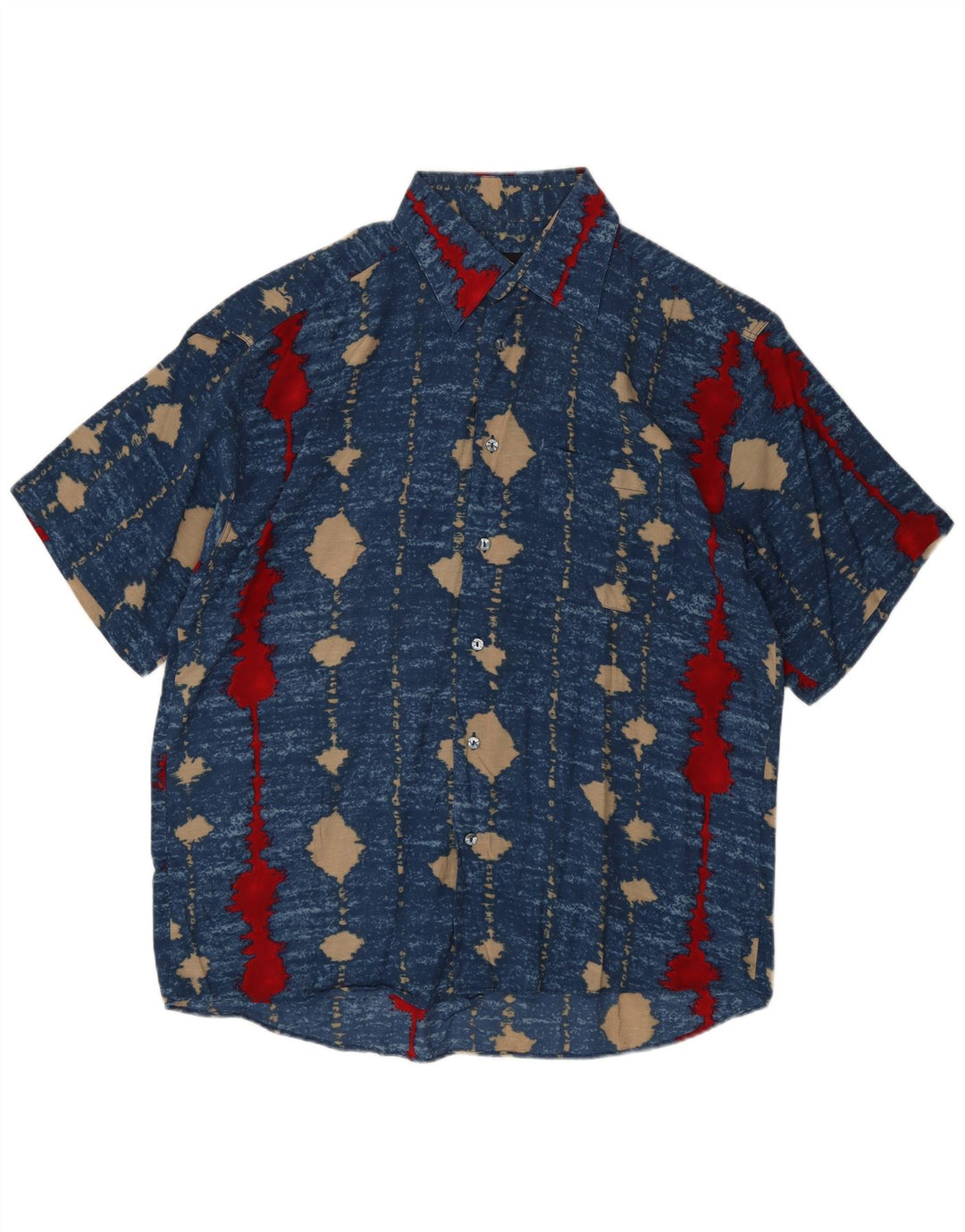 Tipo' S Herren Kurzarmhemd XL blau gestreift Viskose